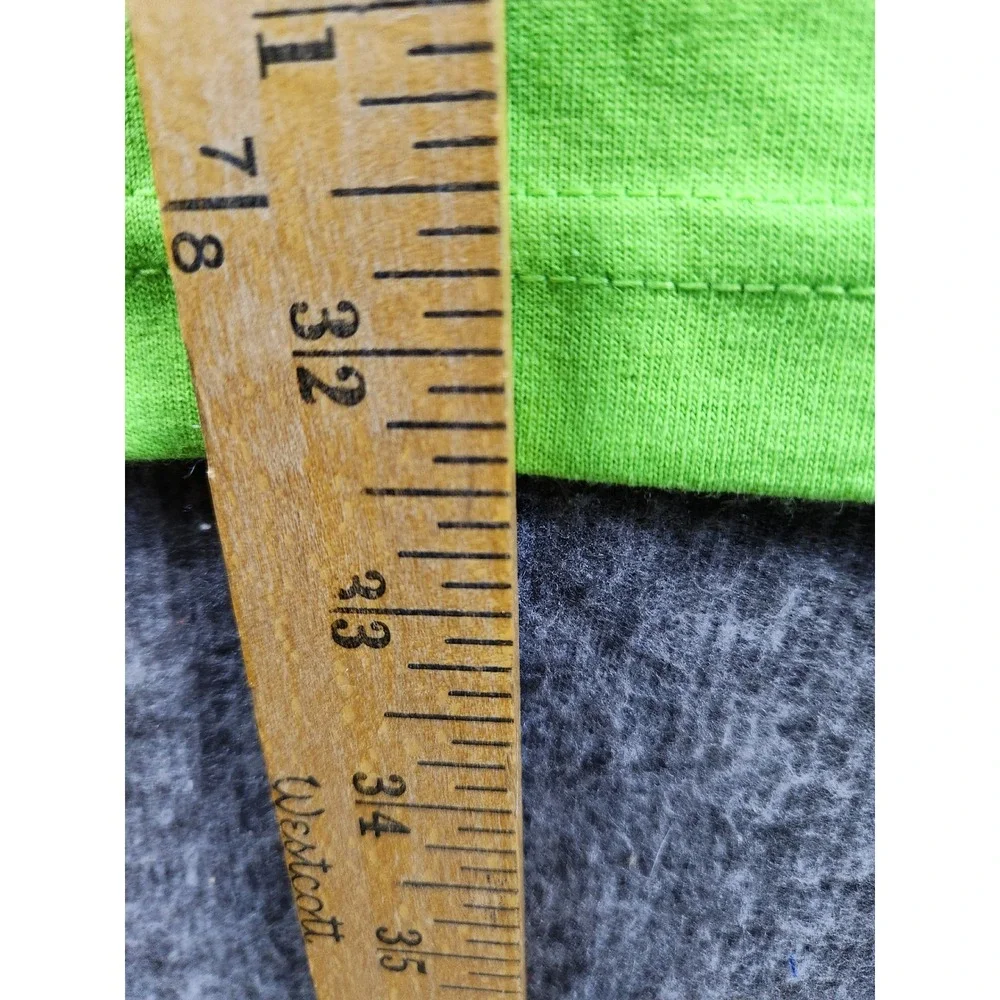 Round Two T Shirt XL Neon Green Graphic Logo Streetwear Short Sleeve Men's - Picture 5 of 8